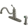 Kingston Brass Georgian Mono Deck Mount Kitchen Faucet with Sprayer