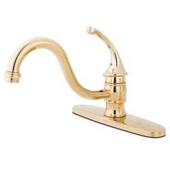 Kingston Brass Georgian Single Handle 8" Kitchen Faucet without Sprayer