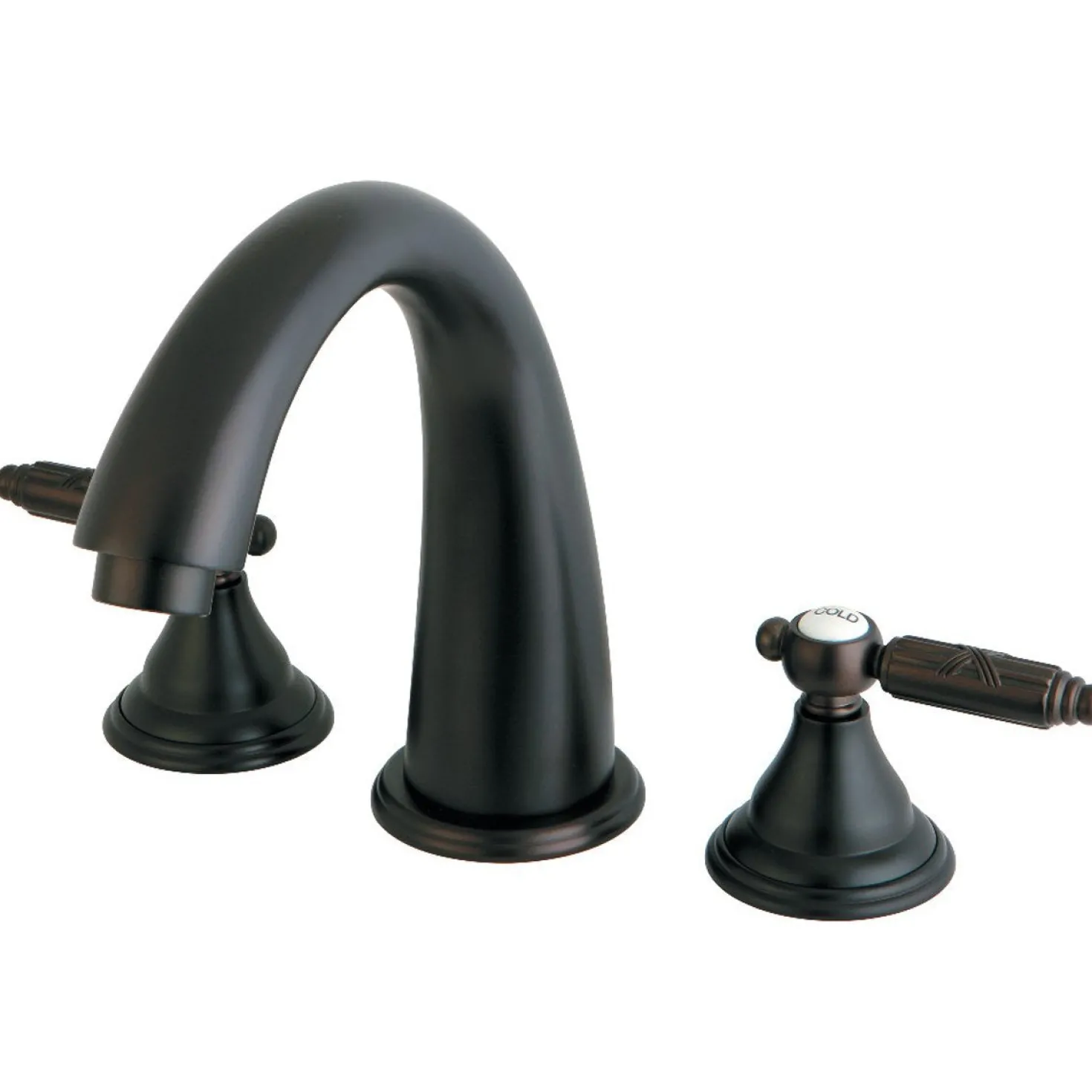 Kingston Brass Georgian Three-Hole Roman Tub Filler