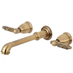 Kingston Brass Georgian Two-Handle Wall Mount Bathroom Faucet