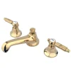 Kingston Brass Georgian Two Handle 8" to 16" Widespread Lavatory Faucet with Brass Pop-up