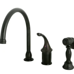 Kingston Brass Georgian Widespread Kitchen Faucet