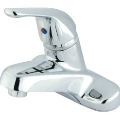 Kingston Brass GKB541G Water Saving Chatham Centerset Lavatory Faucet with Single Lever Handle and Grid Pop-up in Chrome