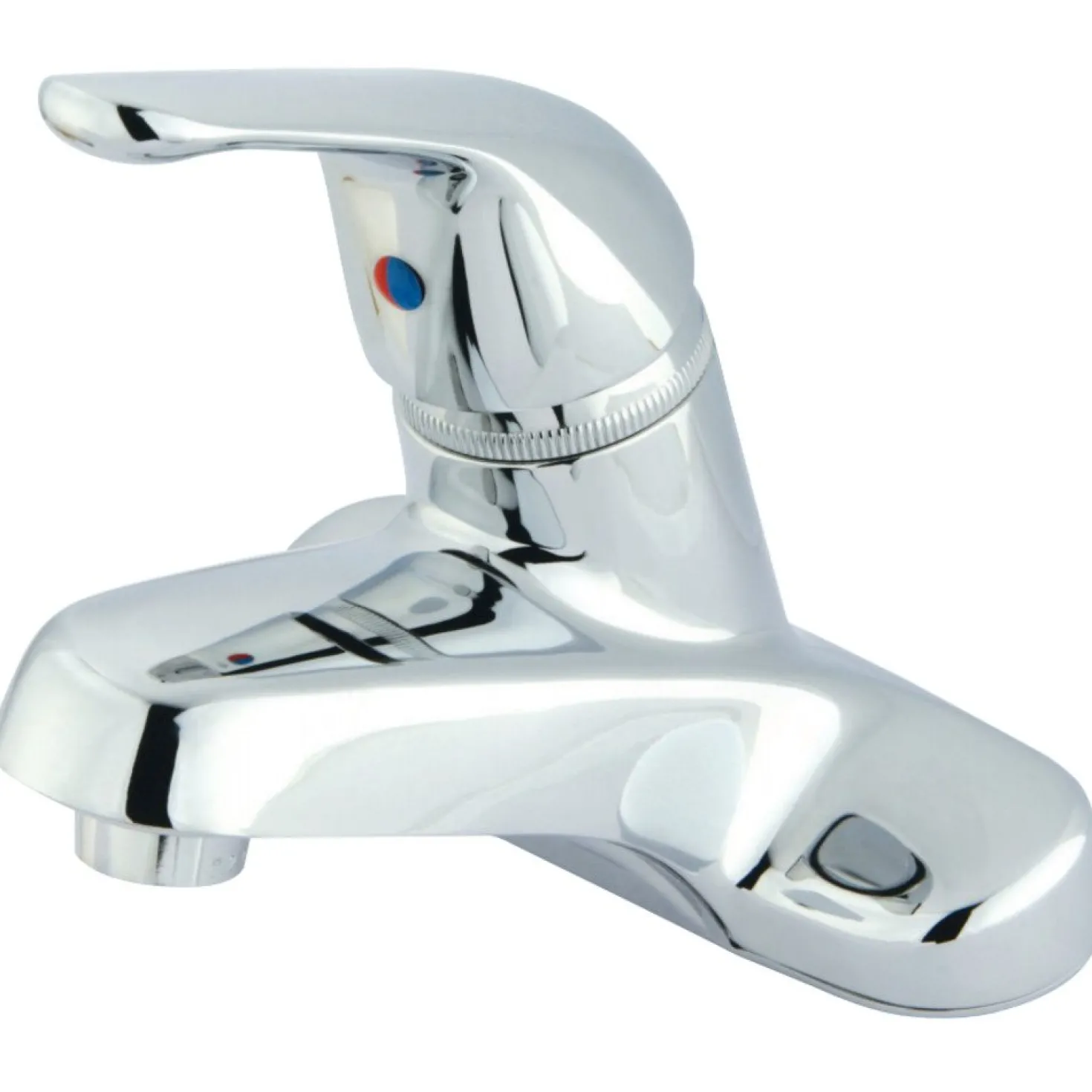 Kingston Brass GKB541G Water Saving Chatham Centerset Lavatory Faucet with Single Lever Handle and Grid Pop-up in Chrome