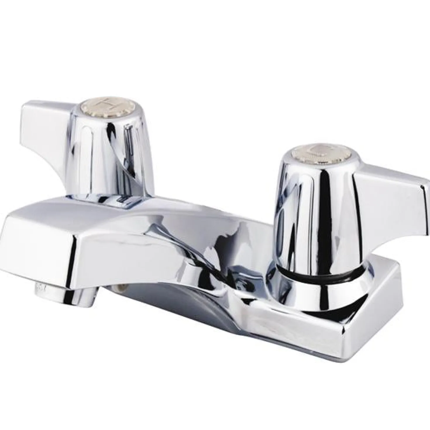 Kingston Brass GKB100LP Water Saving Columbia Centerset Lavatory Faucet with Canopy Handles in Chrome