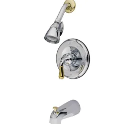 Kingston Brass GKB1634T Water Saving Magellan Single Handle and Tub and Shower Faucet-Trim Only in Chrome and Polished Brass