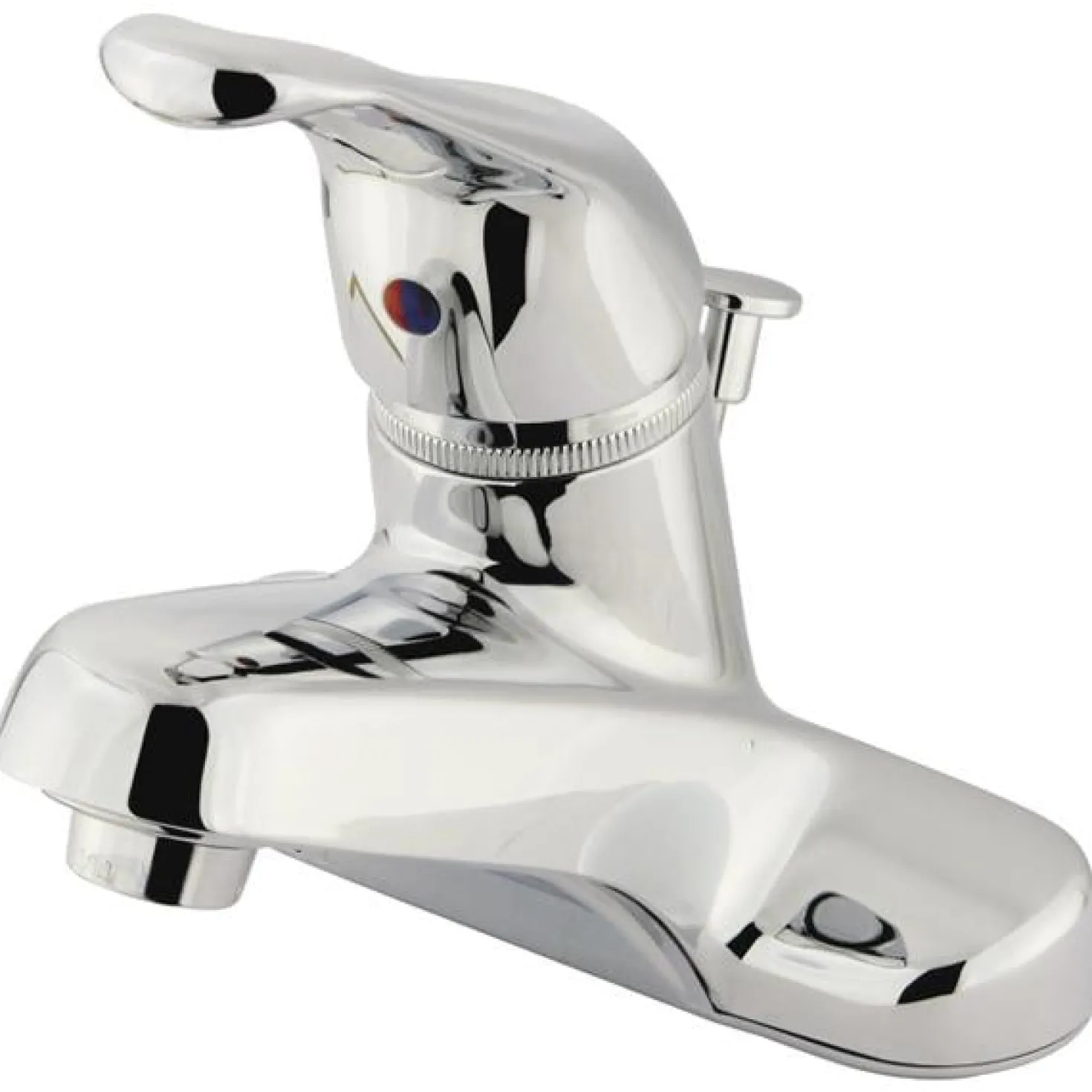 Kingston Brass GKB511 Water Saving Wyndham Centerset Lavatory Faucet with Single Loop Handle and ABS Pop-up in Chrome