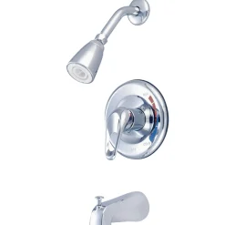 Kingston Brass GKB691 Water Saving Chatham Tub and Shower Faucet with 1.5GPM Showerhead and Single Loop Handle in Chrome