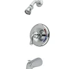 Kingston Brass GKB631 Water Saving Magellan Tub and Shower Faucet with Water Savings Showerhead in Chrome