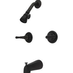 Kingston Brass GKB245 Water Saving Magellan 2-Handle Tub and Shower Faucet in Oil Rubbed Bronze with Water Savings Showerhead