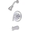 Kingston Brass GKB1631 Water Saving Magellan Single Handle Chrome Tub and Shower Faucet with 1.5GPM Showerhead