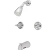 Kingston Brass GKB140 Water Saving Americana Tub and Shower Faucet with 1.5GPM Shower Head and Canopy Handle in Chrome