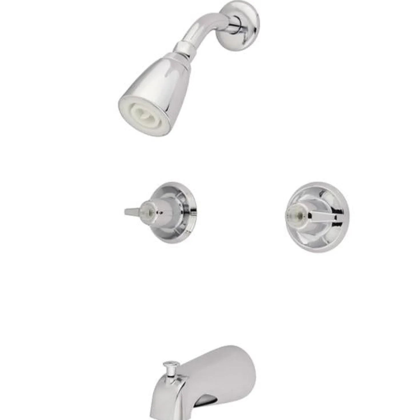 Kingston Brass GKB140 Water Saving Americana Tub and Shower Faucet with 1.5GPM Shower Head and Canopy Handle in Chrome