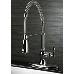Kingston Brass Gourmetier American Classic Single-Handle Pre-Rinse Kitchen Faucet