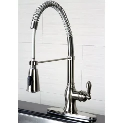 Kingston Brass Gourmetier American Classic Single-Handle Pre-Rinse Kitchen Faucet