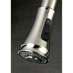 Kingston Brass Gourmetier American Classic Single-Handle Pull-Down Sprayer Kitchen Faucet