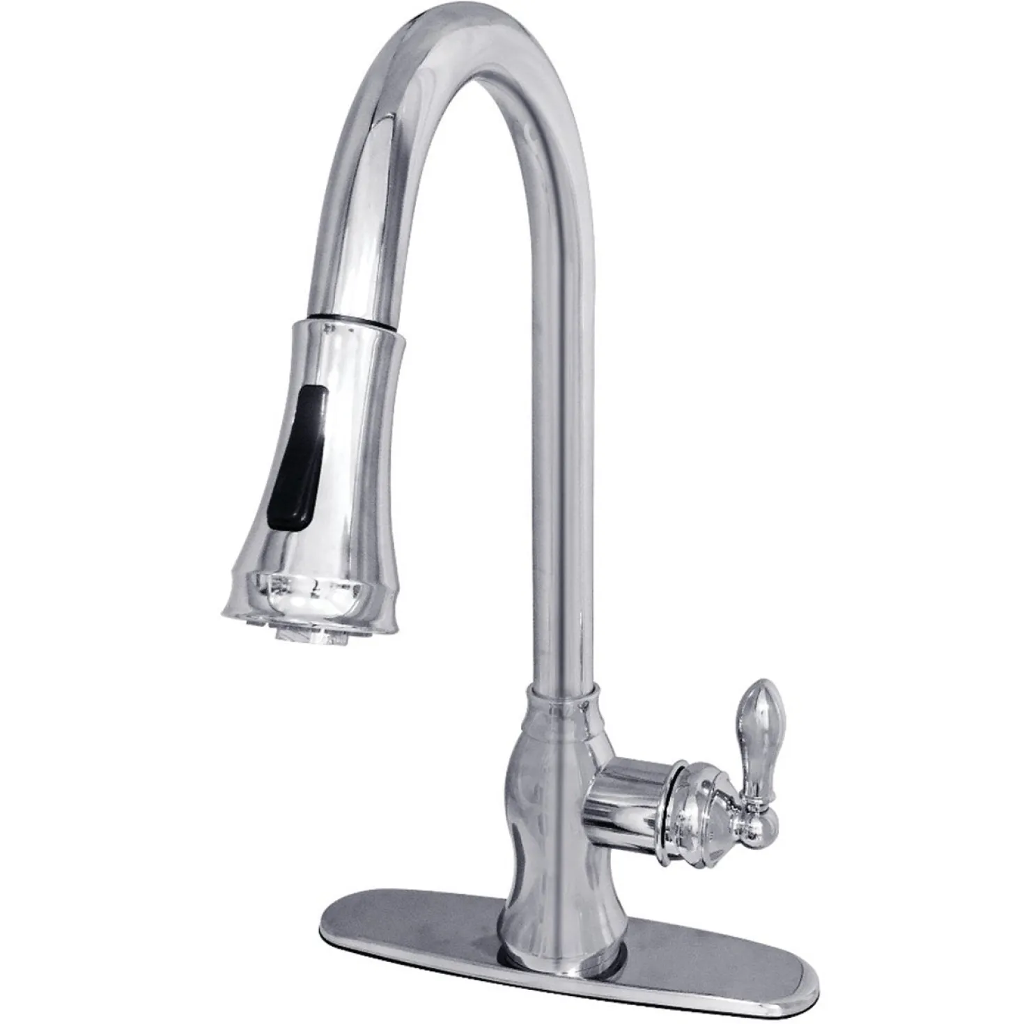 Kingston Brass Gourmetier American Classic Single-Handle Pull-Down Sprayer Kitchen Faucet