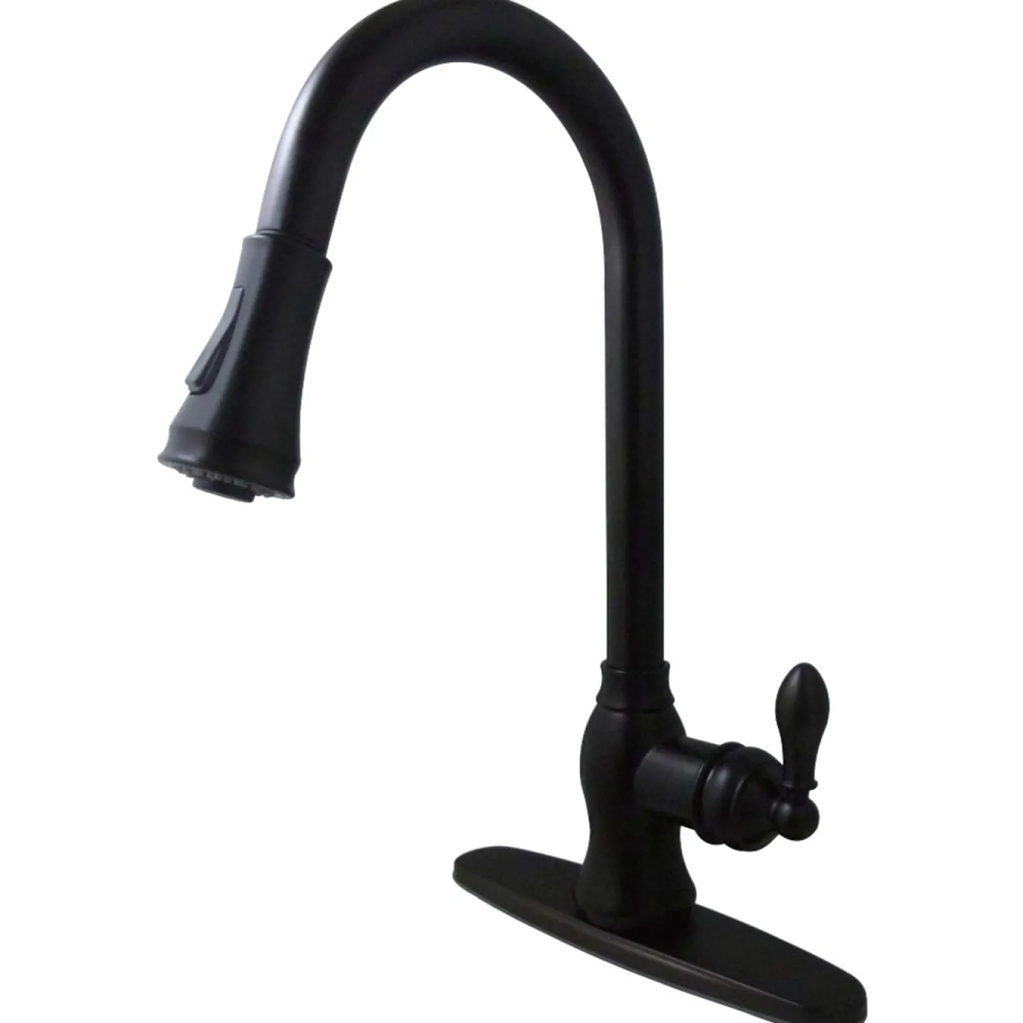 Kingston Brass Gourmetier American Classic Single-Handle Pull-Down Sprayer Kitchen Faucet