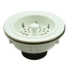 Kingston Brass Gourmetier BSP1011 Kitchen Sink Strainer in White