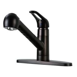 Kingston Brass Gourmetier Century Single-Handle Kitchen Faucet with Pull-Out Sprayer