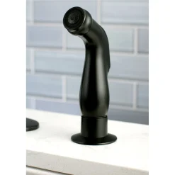 Kingston Brass Gourmetier Continental Single-Handle Kitchen Faucet with Side Sprayer
