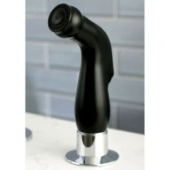 Kingston Brass Gourmetier Continental Single-Handle Kitchen Faucet with Side Sprayer