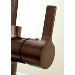Kingston Brass Gourmetier Continental Single-Handle Kitchen Faucet with Side Sprayer