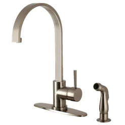 Kingston Brass Gourmetier Concord Single-Handle Kitchen Faucet with Side Sprayer