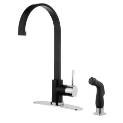 Kingston Brass Gourmetier Concord Single-Handle Kitchen Faucet with Side Sprayer