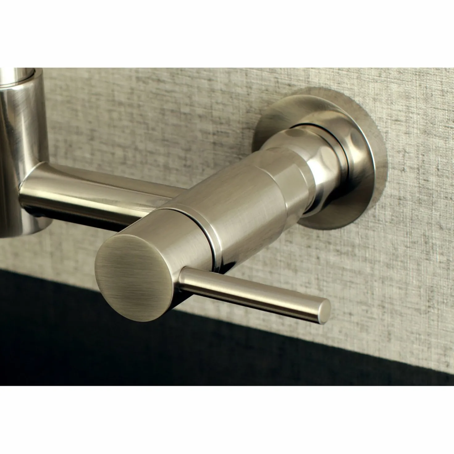 Kingston Brass Gourmetier Concord 2-Handle Wall Mount Pull-Down Kitchen Faucet