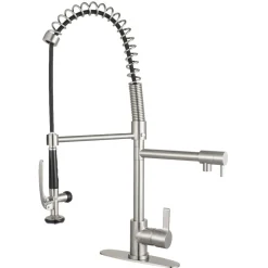 Kingston Brass Gourmetier Continental Single Hole Single-Handle Pre-Rinse Kitchen Faucet