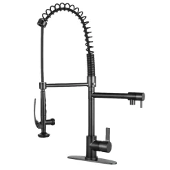 Kingston Brass Gourmetier Continental Single Hole Single-Handle Pre-Rinse Kitchen Faucet