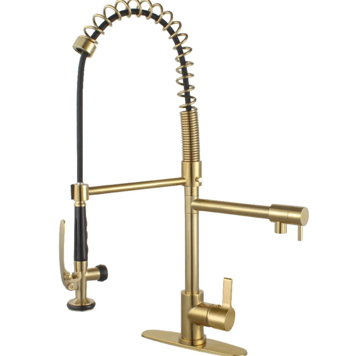 Kingston Brass Gourmetier Continental Single Hole Single-Handle Pre-Rinse Kitchen Faucet