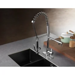 Kingston Brass Gourmetier Continental Single Hole Single-Handle Pre-Rinse Kitchen Faucet