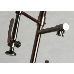 Kingston Brass Gourmetier Continental Single Hole Single-Handle Pre-Rinse Kitchen Faucet