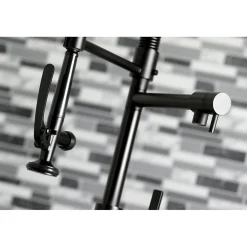 Kingston Brass Gourmetier Continental Single Hole Single-Handle Pre-Rinse Kitchen Faucet