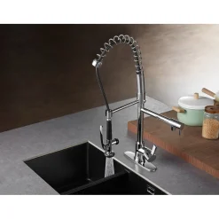 Kingston Brass Gourmetier Continental Single Hole Single-Handle Pre-Rinse Kitchen Faucet