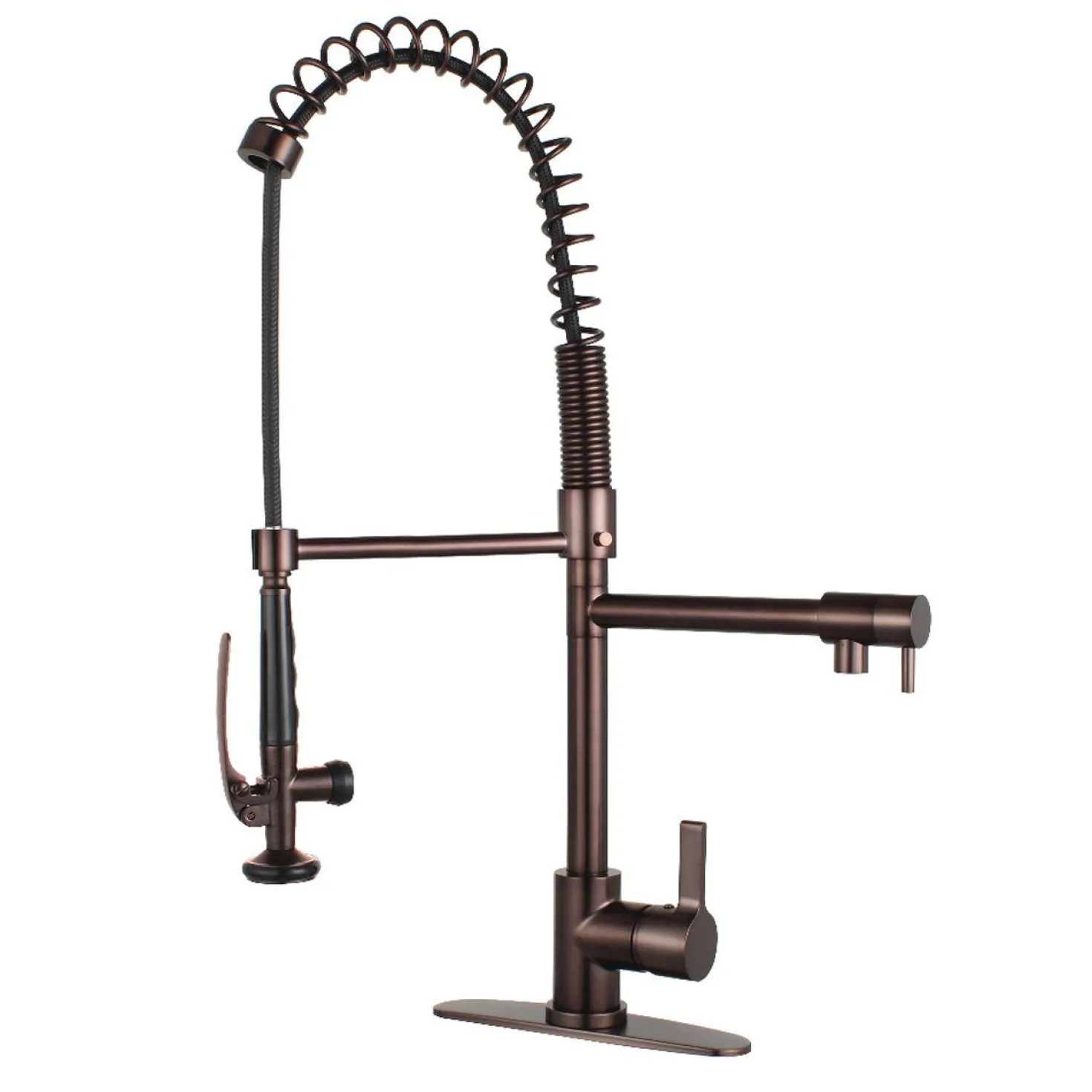 Kingston Brass Gourmetier Continental Single Hole Single-Handle Pre-Rinse Kitchen Faucet