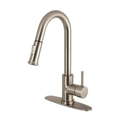 Kingston Brass Gourmetier Concord Single-Handle Kitchen Faucet with Pull-Down Sprayer