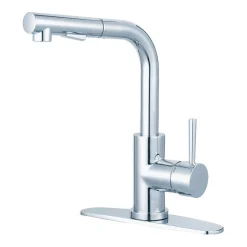 Kingston Brass Gourmetier Concord Single-Handle Kitchen Faucet with Pull-Out Sprayer