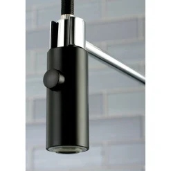 Kingston Brass Gourmetier Continental Single-Hole Single-Handle Pre-Rinse Kitchen Faucet