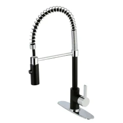 Kingston Brass Gourmetier Continental Single-Hole Single-Handle Pre-Rinse Kitchen Faucet