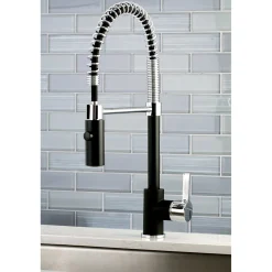 Kingston Brass Gourmetier Continental Single-Hole Single-Handle Pre-Rinse Kitchen Faucet