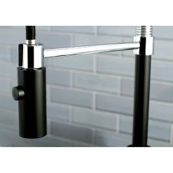 Kingston Brass Gourmetier Continental Single-Hole Single-Handle Pre-Rinse Kitchen Faucet
