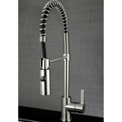 Kingston Brass Gourmetier Continental Single-Hole Single-Handle Pre-Rinse Kitchen Faucet