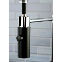 Kingston Brass Gourmetier Continental Single-Hole Single-Handle Pre-Rinse Kitchen Faucet
