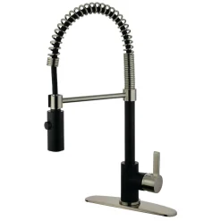 Kingston Brass Gourmetier Continental Single-Hole Single-Handle Pre-Rinse Kitchen Faucet
