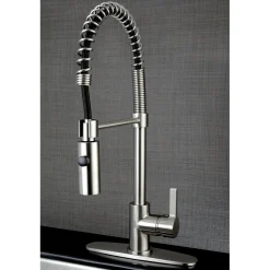 Kingston Brass Gourmetier Continental Single-Hole Single-Handle Pre-Rinse Kitchen Faucet