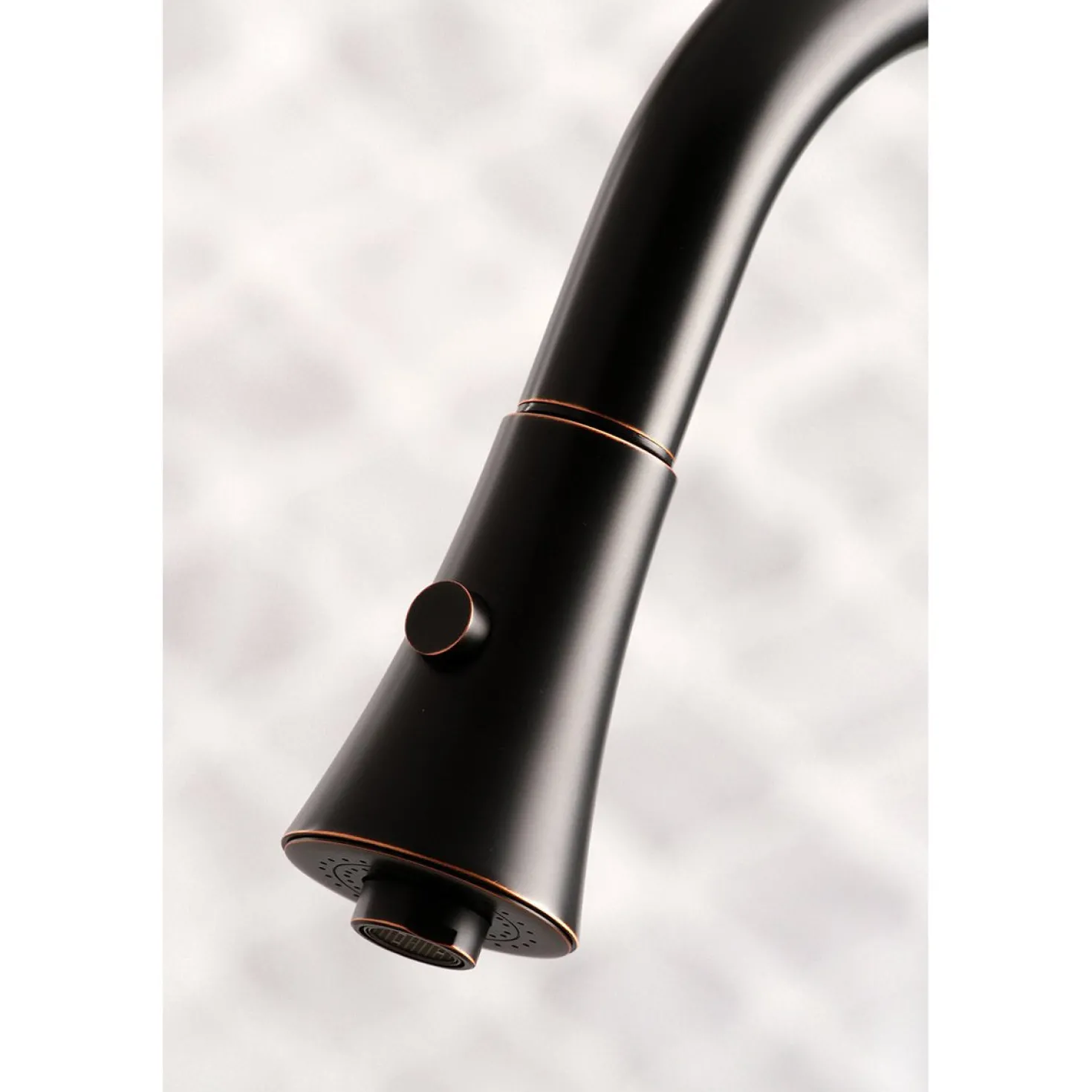 Kingston Brass Gourmetier Continental Deck Mount Single-Handle Pull-Down Kitchen Faucet