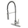Kingston Brass Gourmetier Continental Single-Handle Pull-Down Kitchen Faucet